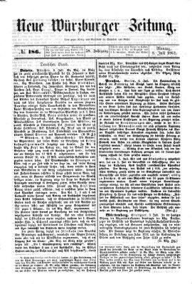 Neue Würzburger Zeitung Montag 8. Juli 1861