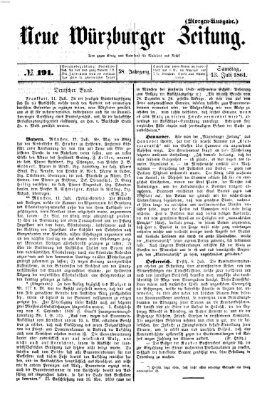 Neue Würzburger Zeitung Samstag 13. Juli 1861