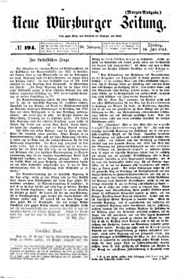 Neue Würzburger Zeitung Dienstag 16. Juli 1861