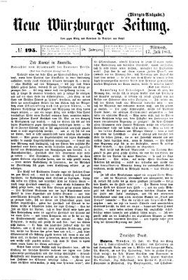 Neue Würzburger Zeitung Mittwoch 17. Juli 1861