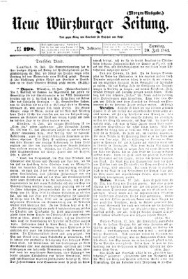 Neue Würzburger Zeitung Samstag 20. Juli 1861