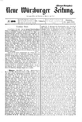 Neue Würzburger Zeitung Sonntag 21. Juli 1861