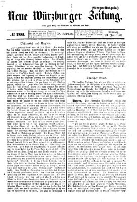 Neue Würzburger Zeitung Dienstag 23. Juli 1861