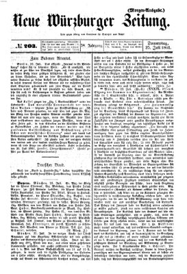 Neue Würzburger Zeitung Donnerstag 25. Juli 1861