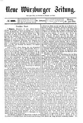 Neue Würzburger Zeitung Montag 29. Juli 1861