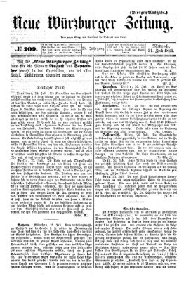 Neue Würzburger Zeitung Mittwoch 31. Juli 1861