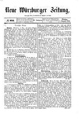 Neue Würzburger Zeitung Montag 5. August 1861