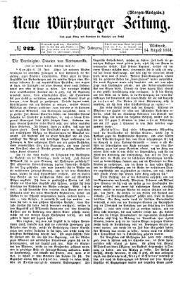 Neue Würzburger Zeitung Mittwoch 14. August 1861