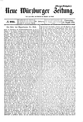 Neue Würzburger Zeitung Donnerstag 15. August 1861