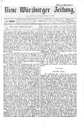 Neue Würzburger Zeitung Mittwoch 21. August 1861