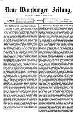 Neue Würzburger Zeitung Montag 26. August 1861