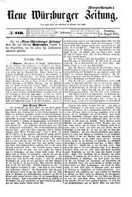 Neue Würzburger Zeitung Samstag 31. August 1861