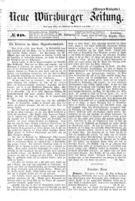 Neue Würzburger Zeitung Sonntag 8. September 1861