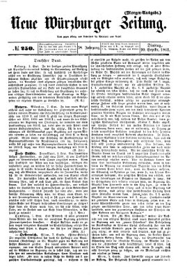 Neue Würzburger Zeitung Dienstag 10. September 1861