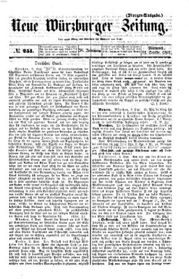 Neue Würzburger Zeitung Mittwoch 11. September 1861