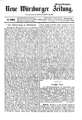 Neue Würzburger Zeitung Donnerstag 12. September 1861