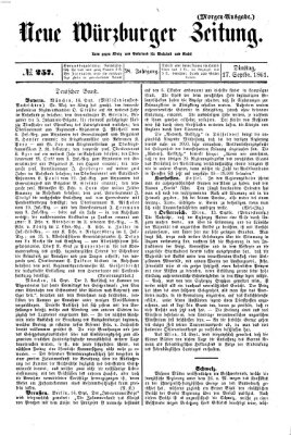 Neue Würzburger Zeitung Dienstag 17. September 1861