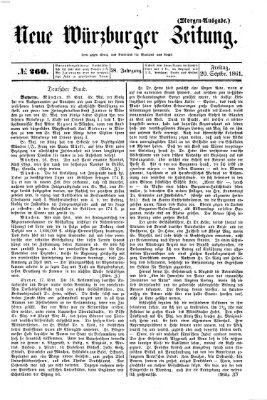 Neue Würzburger Zeitung Freitag 20. September 1861