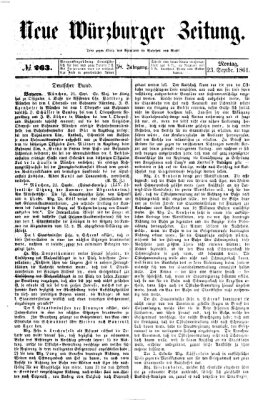 Neue Würzburger Zeitung Montag 23. September 1861