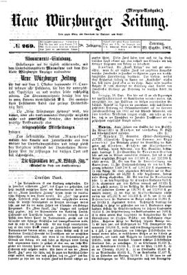 Neue Würzburger Zeitung Sonntag 29. September 1861