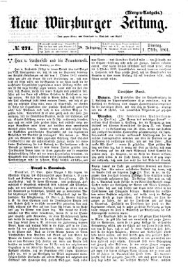 Neue Würzburger Zeitung Dienstag 1. Oktober 1861