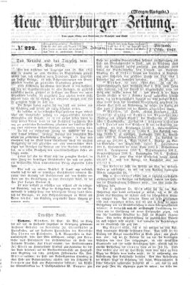 Neue Würzburger Zeitung Mittwoch 2. Oktober 1861