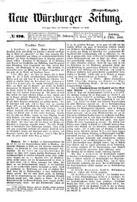 Neue Würzburger Zeitung Sonntag 6. Oktober 1861