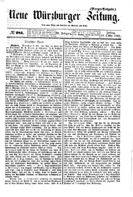 Neue Würzburger Zeitung Freitag 11. Oktober 1861