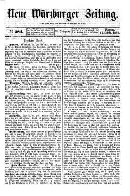 Neue Würzburger Zeitung Montag 14. Oktober 1861