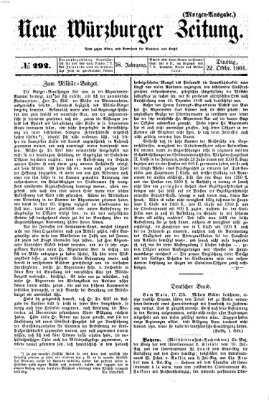 Neue Würzburger Zeitung Dienstag 22. Oktober 1861