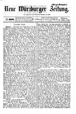 Neue Würzburger Zeitung Mittwoch 30. Oktober 1861