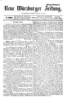 Neue Würzburger Zeitung Sonntag 3. November 1861