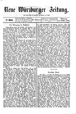 Neue Würzburger Zeitung Mittwoch 13. November 1861