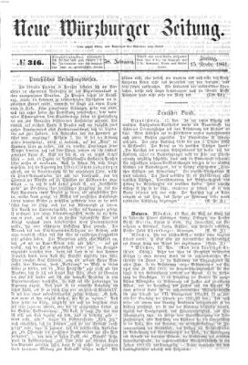 Neue Würzburger Zeitung Freitag 15. November 1861