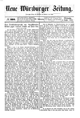 Neue Würzburger Zeitung Mittwoch 4. Dezember 1861