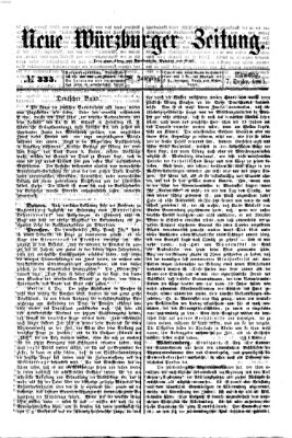 Neue Würzburger Zeitung Samstag 7. Dezember 1861