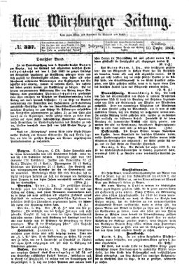 Neue Würzburger Zeitung Dienstag 10. Dezember 1861