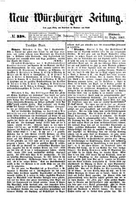 Neue Würzburger Zeitung Mittwoch 11. Dezember 1861