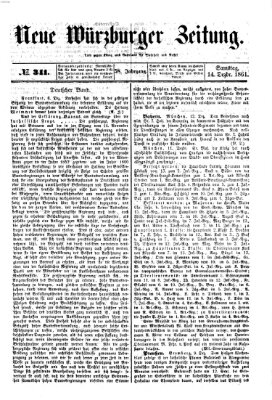 Neue Würzburger Zeitung Samstag 14. Dezember 1861