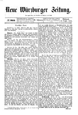 Neue Würzburger Zeitung Mittwoch 18. Dezember 1861