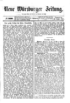 Neue Würzburger Zeitung Donnerstag 26. Dezember 1861