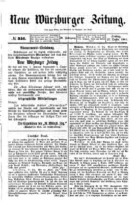 Neue Würzburger Zeitung Freitag 27. Dezember 1861