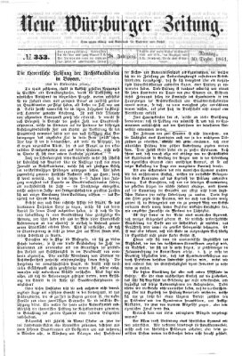 Neue Würzburger Zeitung Montag 30. Dezember 1861