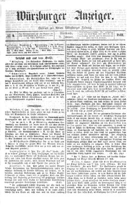 Würzburger Anzeiger (Neue Würzburger Zeitung) Mittwoch 9. Januar 1861