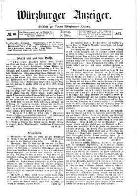 Würzburger Anzeiger (Neue Würzburger Zeitung) Dienstag 5. März 1861