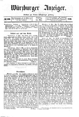 Würzburger Anzeiger (Neue Würzburger Zeitung) Dienstag 14. Mai 1861