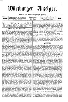 Würzburger Anzeiger (Neue Würzburger Zeitung) Donnerstag 23. Mai 1861