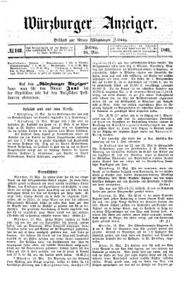 Würzburger Anzeiger (Neue Würzburger Zeitung) Freitag 24. Mai 1861