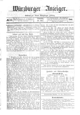 Würzburger Anzeiger (Neue Würzburger Zeitung) Sonntag 26. Mai 1861