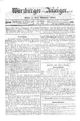 Würzburger Anzeiger (Neue Würzburger Zeitung) Sonntag 28. Juli 1861